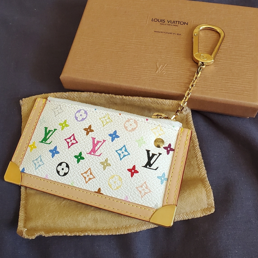 Authentic Louis Vuitton Multicolor key pouch